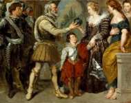 Eugene Delacroix - Henri IV Conferring the Regency upon Marie de Medici (after Rubens)